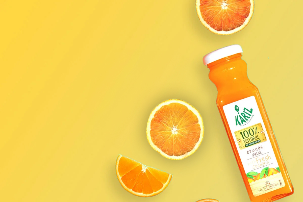 Wyciskany sok z pomarańczy